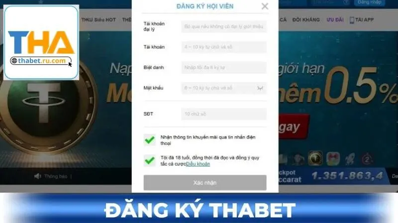 Chọn Thabet link chính thức
